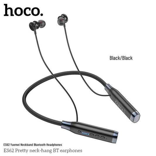 Auriculares Bluetooth de cuello HOCO ES62 – Batería de 120H, tarjeta TF, BT 5.3