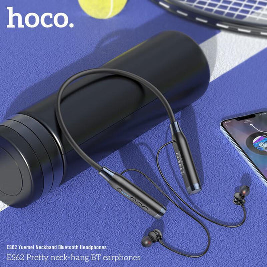 Auriculares Bluetooth de cuello HOCO ES62 – Batería de 120H, tarjeta TF, BT 5.3
