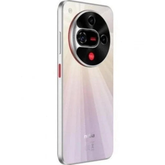 Smartphone with a gradient design on a white background