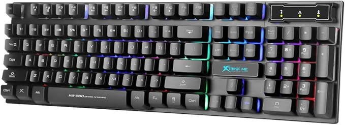 Teclado para juegos con retroiluminación RGB Xtrike-ME