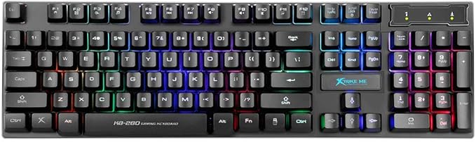 Teclado para juegos con retroiluminación RGB Xtrike-ME