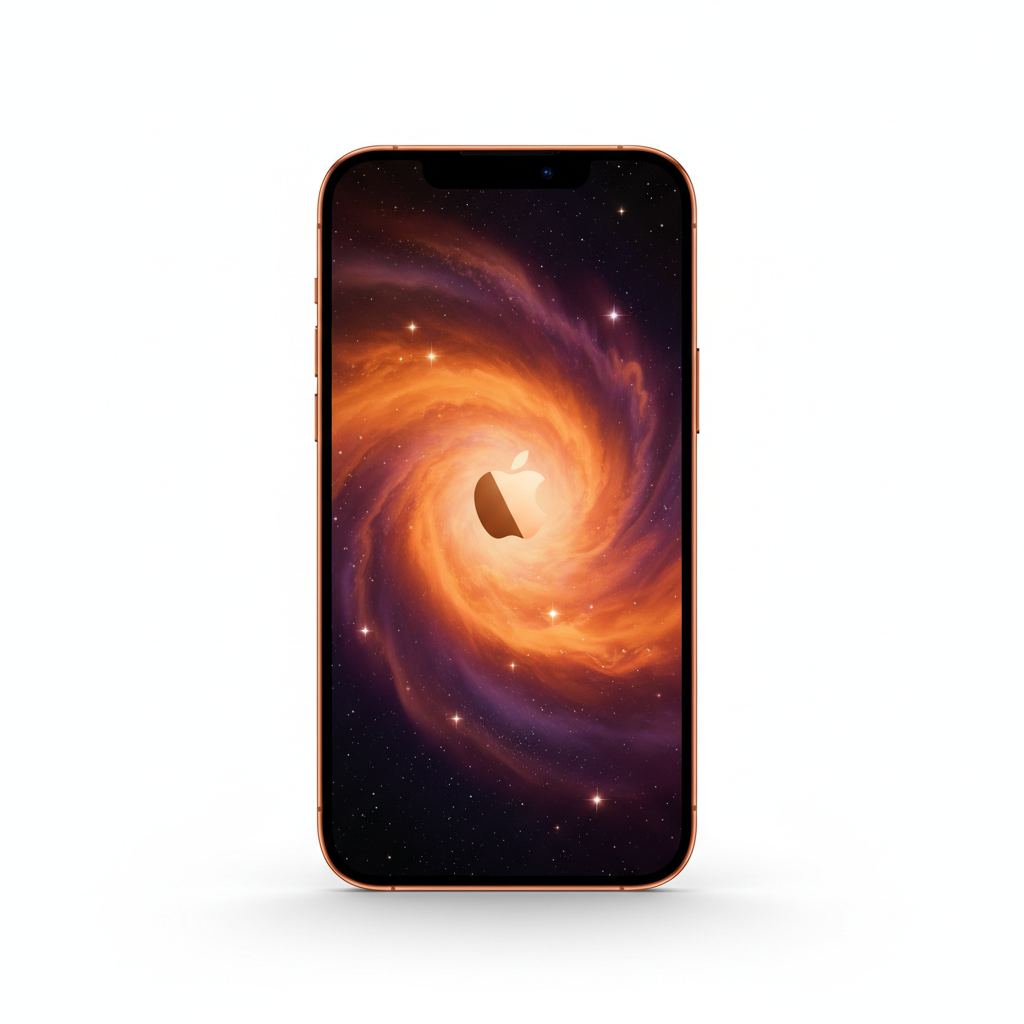 Apple iPhone 17 Pro Max Cosmic Orange – Front view