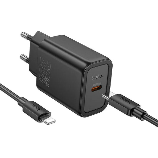 HOCO N60 20W USB-C Wall Charger with Lightning Cable