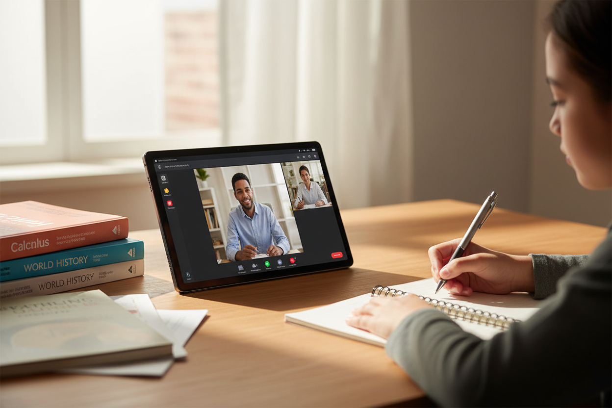 Lenovo Tab M10 - Student studying