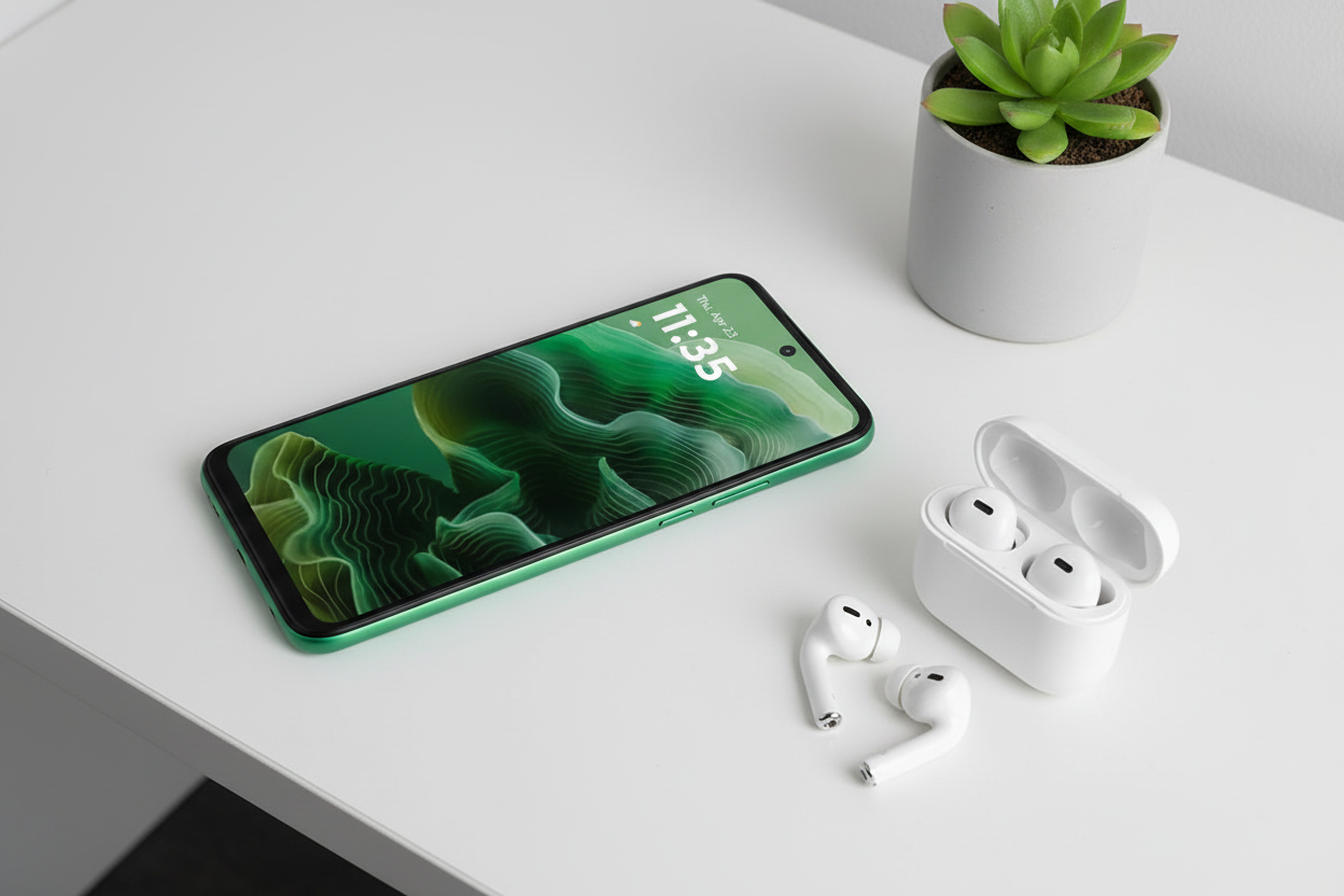Moto G35 5G - Flat lay lifestyle