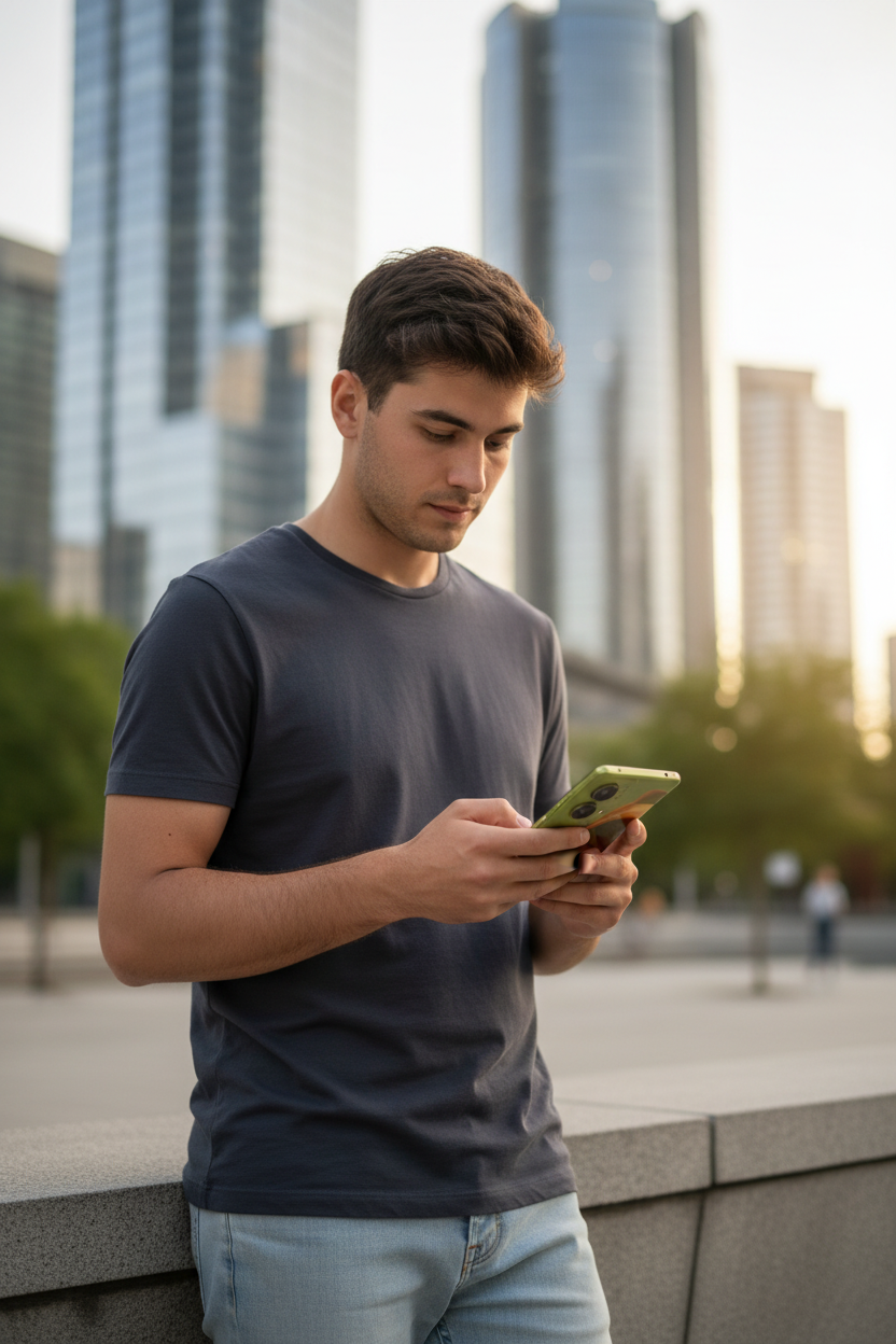 Moto G85 5G - Man lifestyle shot