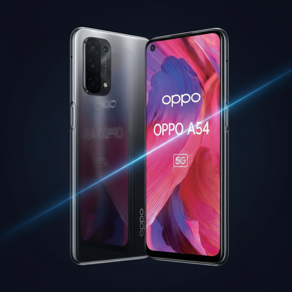 OPPO A54 5G Angled