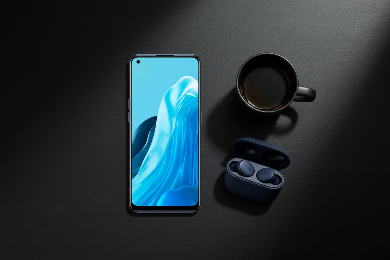 OPPO Reno 7 5G - Flat Lay