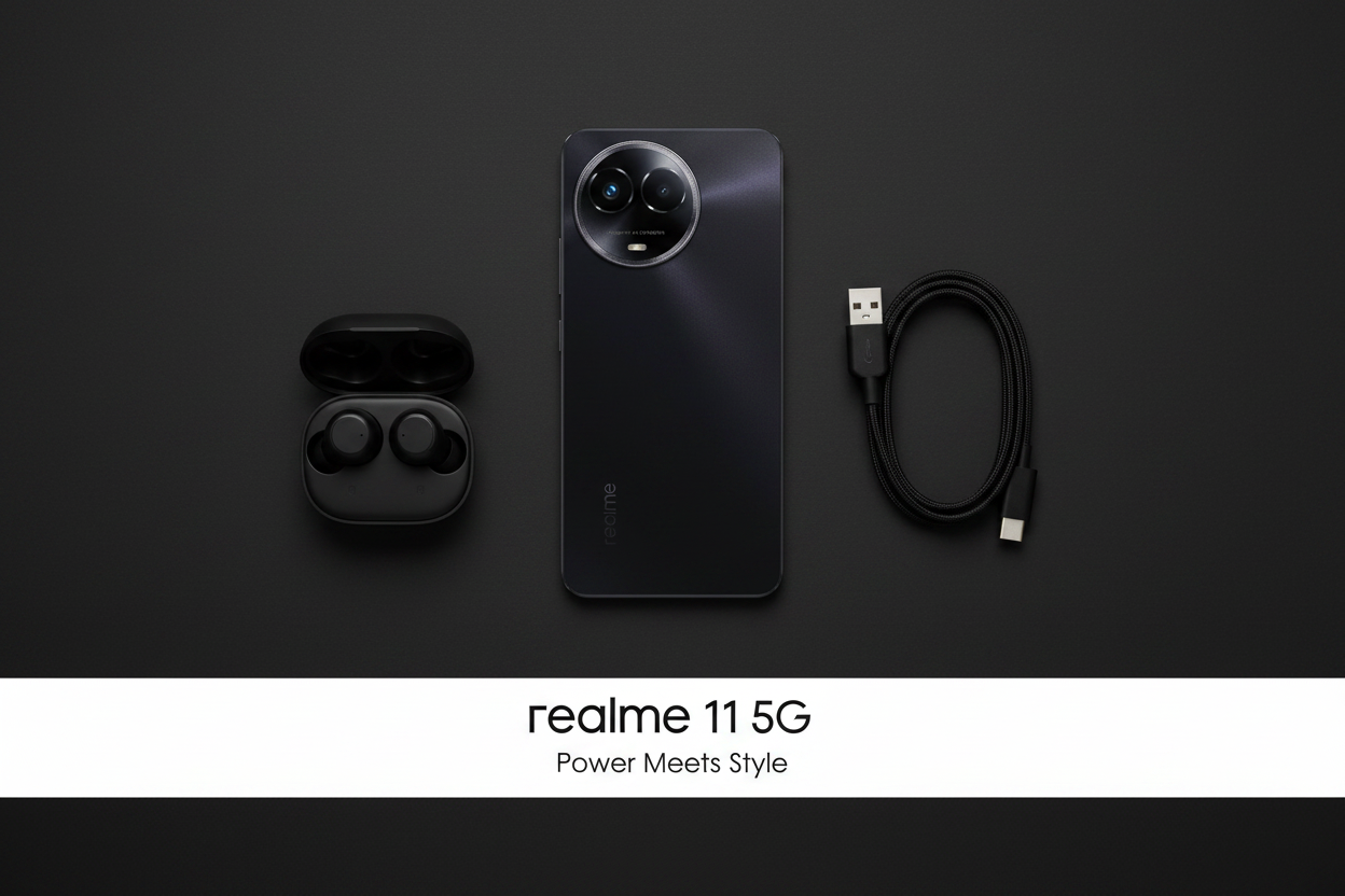 Realme 11 5G Flat Lay
