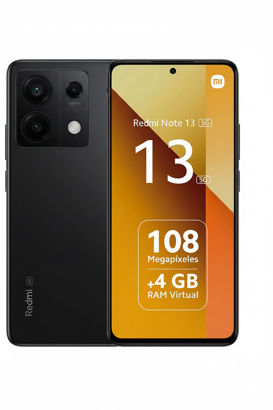 Redmi Note 13 5G – Midnight Black Front & Back