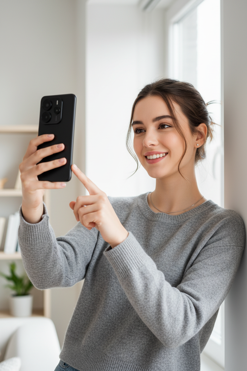 Redmi Note 14 Female Model