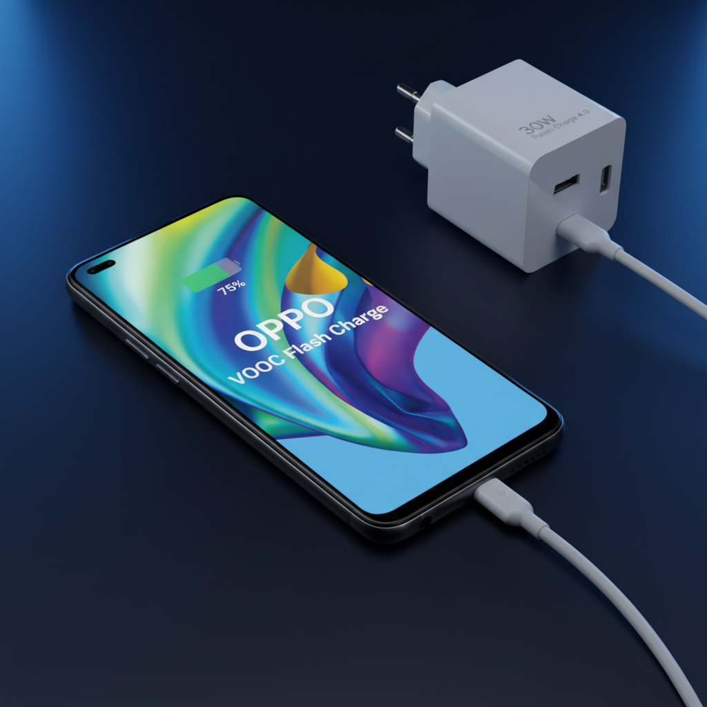 Reno4 Lite Charging