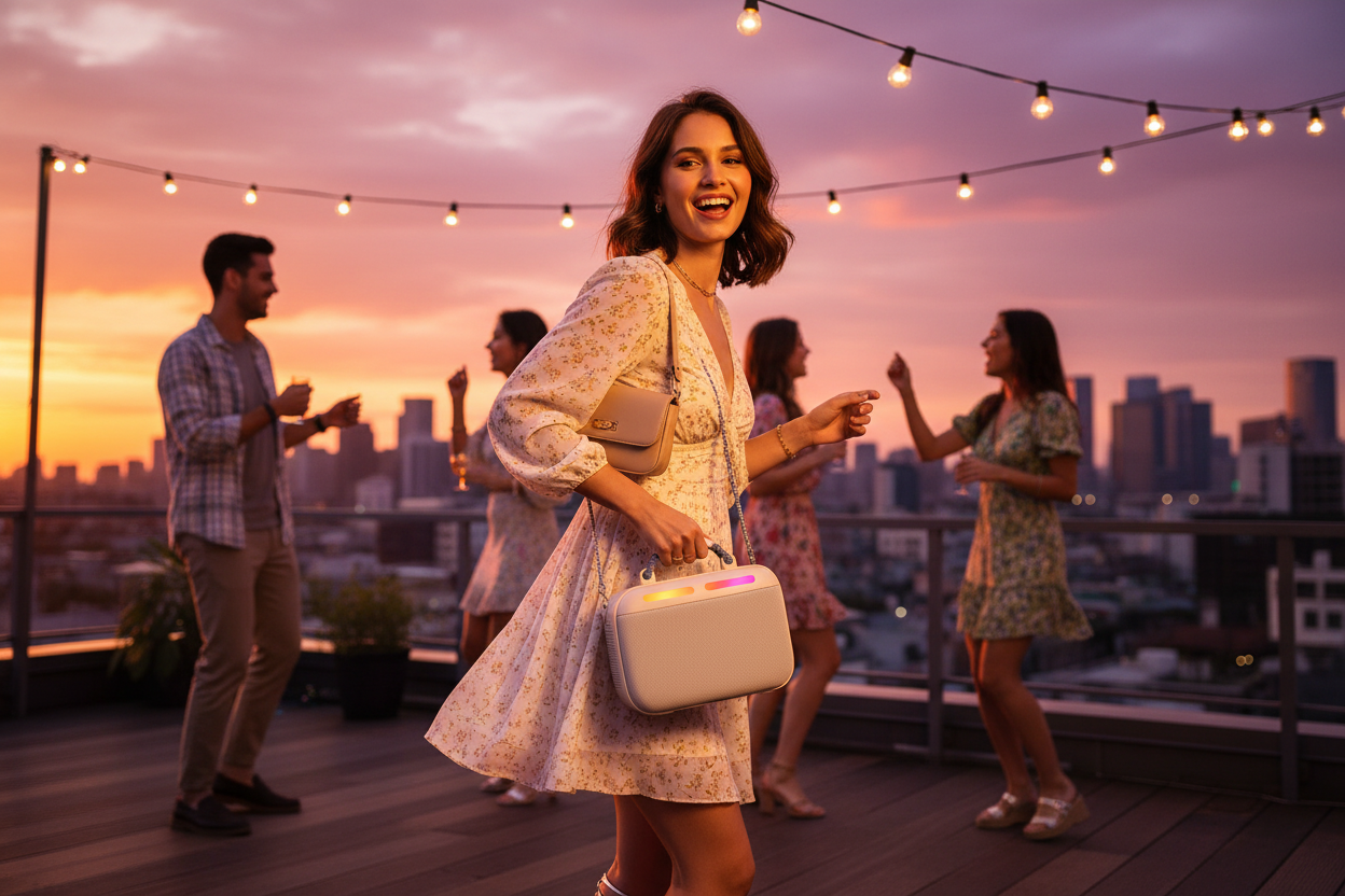 Rooftop party lifestyle