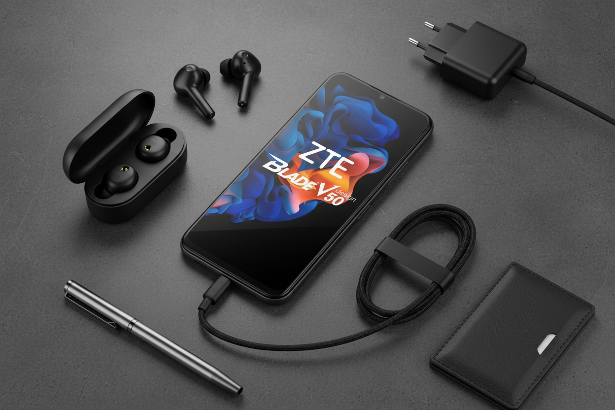 ZTE Blade V50 Flat Lay